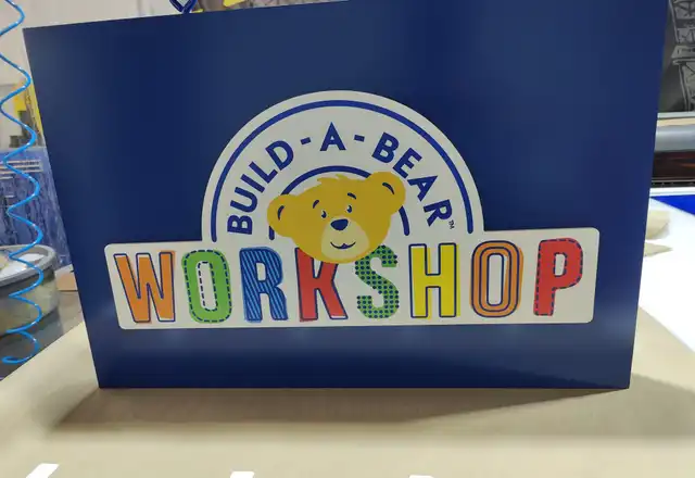 Build-A-Bear Workshop dimensional sign panel
