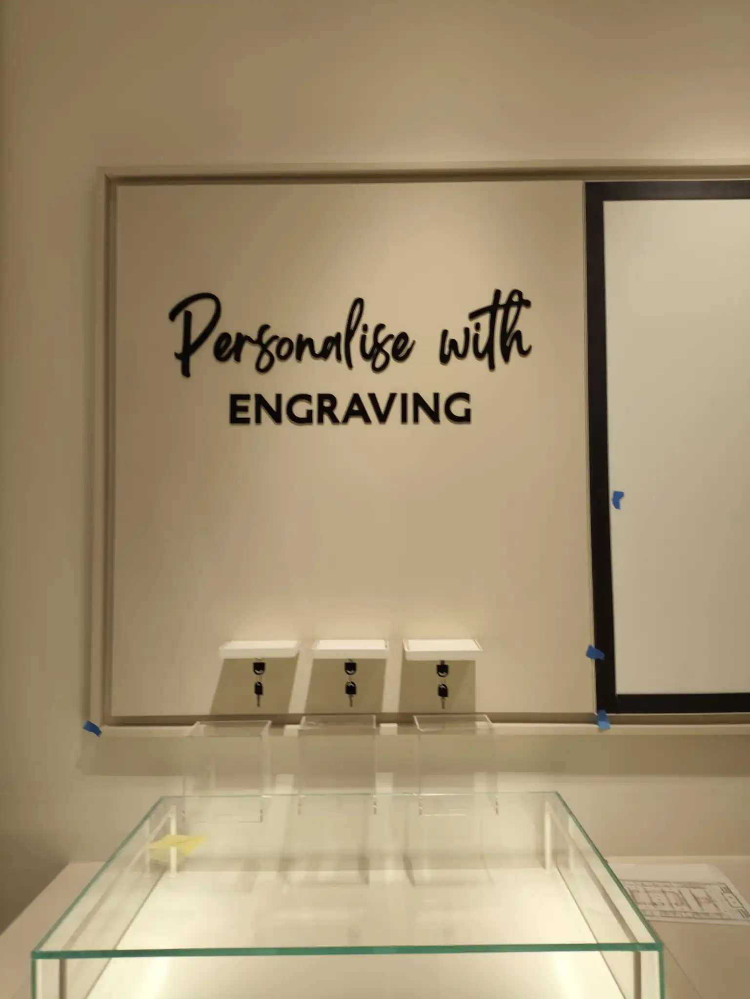 Personalize with Engraving dimensional lettering